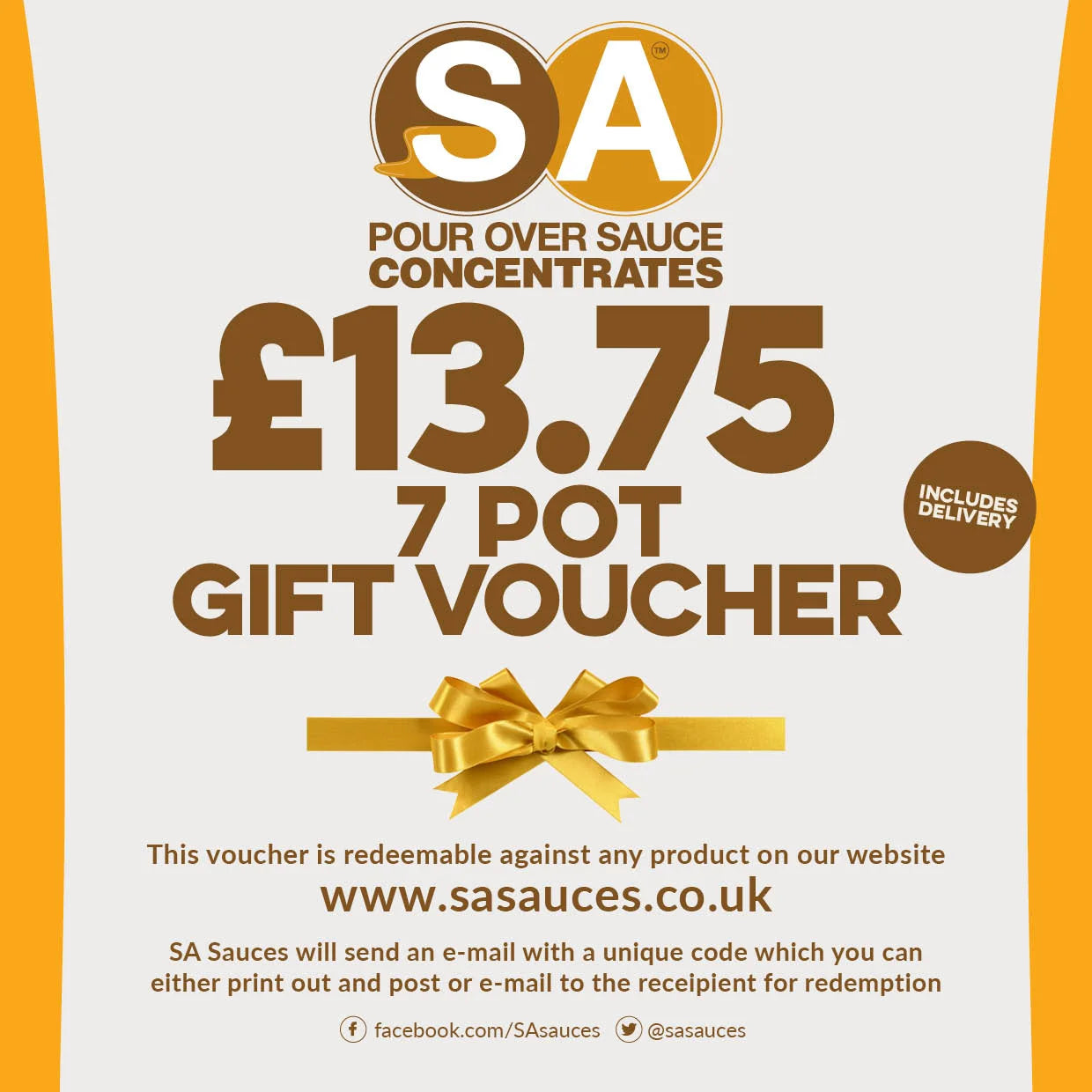 SA Sauces gift vouchers